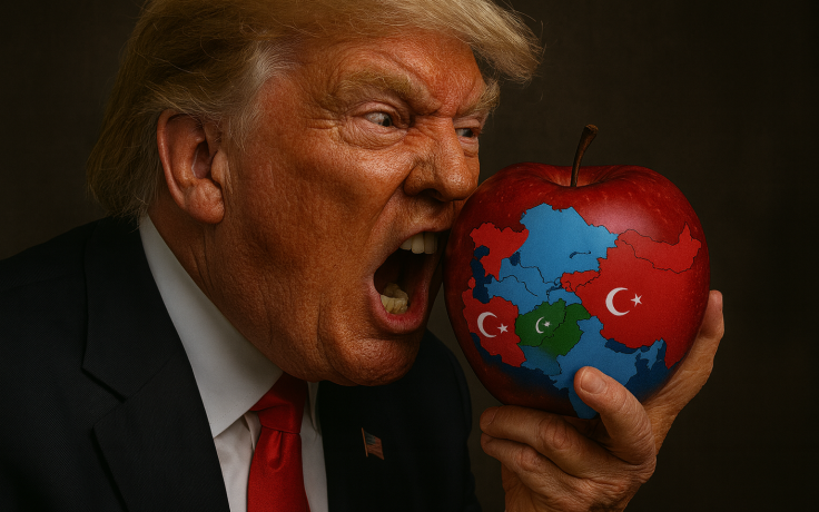 KIZIL ELMA'DA ABD DİŞ İZİ